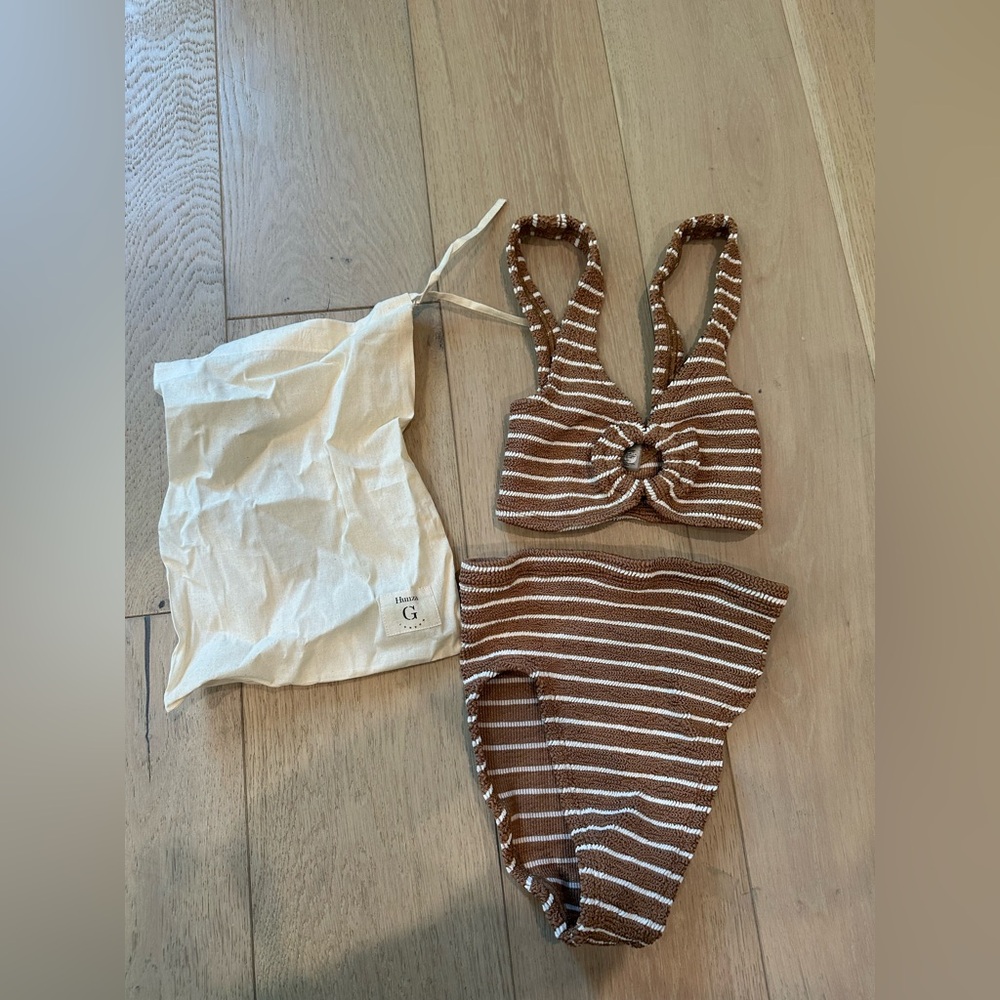 Hunza G Nadine Bikini - Metallic Cocoa